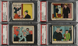 1935 R41 "Dick Tracy Caramels" Near-Complete Set (142/144) Plus Wrapper