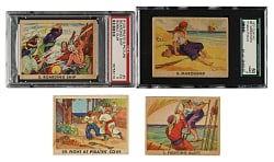 1933 R109 Gum, Inc. "Pirate's Picture" Near-Complete Set (70/72) Plus Wrapper