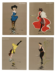 1902-1903 T7-3 Turkish Trophies "Bathing Girls" Complete Set (12)