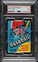 1971 Topps First Series Unopened Wax Pack PSA NM 7
