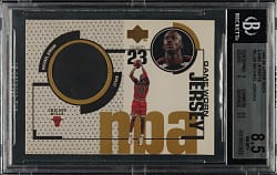 1998-1999 Upper Deck Game Jerseys Basketball #GJ20 Michael Jordan BGS NM-MT+ 8.5