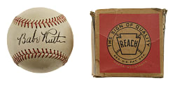 Babe Ruth Single-Signed Baseball JSA NM-MT 8