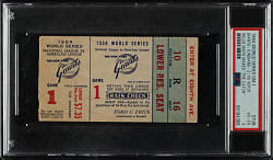 1954 New York Giants (vs. Cleveland Indians) World Series Game 1 Ticket Stub PSA VG-EX 4 - Willie Mays' Historic Catch!