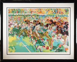 San Francisco 49ers vs. Cincinnati Bengals "Silverdome Super Bowl, Super Bowl XVI" Limited-Edition LeRoy Neiman Serigraph