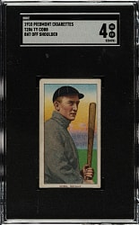 1909-1911 T206 White Border Ty Cobb Bat Off Shoulder SGC VG/EX 4