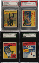 1937 R21 "Ripley's Believe It or Not" Complete Low-Number Set (24) Plus 10 High-Numbers and Wrapper