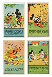1936 D52  "Adventures of Mickey Mouse" Complete Set (96) Plus Recipe Scrap Book and Original Mailing Envelope