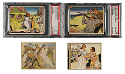 1941 R157 Gum, Inc. Uncle Sam Complete Set (96) and R158 Uncle Sam's Home Defense Low-Number run (24) Plus Wrapper