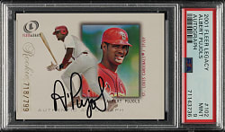 2001 Fleer Legacy Autographs #102 Albert Pujols Rookie #718/799 PSA MINT 9