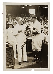 1934 Babe Ruth Original Harris & Ewing News Service Photograph PSA/DNA Type I