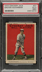 1915 E145 Cracker Jack #37 Grover Alexander PSA EX 5 (MK)