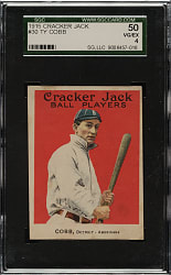 1915 E145 Cracker Jack #30 Ty Cobb SGC VG/EX 50