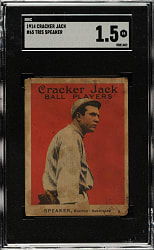1914 E145 Cracker Jack #65 Tris Speaker SGC FAIR 1.5