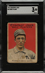 1914 E145 Cracker Jack #6 Eddie Plank SGC VG 3