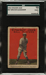 1914 E145 Cracker Jack #37 Grover Alexander SGC POOR 10
