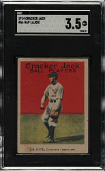 1914 E145 Cracker Jack #66 Nap Lajoie SGC VG+ 3.5