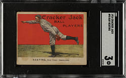 1914 E145 Cracker Jack #95 Ray Keating SGC VG 3