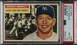 1956 Topps #135 Mickey Mantle Gray Back PSA NM-MT+ 8.5