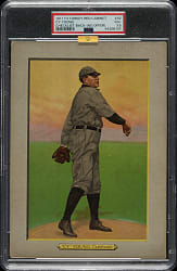 1911 T3 Turkey Red #42 Cy Young PSA VG+ 3.5 - Rare Checklist (No Offer) Reverse - 1 of 1 - Highest Graded!
