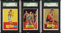 1957-1958 Topps Basketball SGC-Graded Near-Complete Set (79/80)