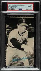 1974 Topps Deckle Edge #41 Nolan Ryan White Back PSA NM-MT 8