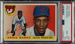 1955 Topps #28 Ernie Banks PSA NM-MT+ 8.5