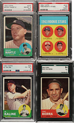 1963 Topps Complete Set (576) Including 41 PSA- and BVG-Graded Cards and Six Variations