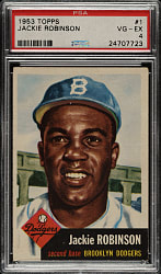 1953 Topps #1 Jackie Robinson PSA VG-EX 4