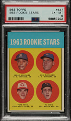 1963 Topps #537 Pete Rose Rookie PSA EX-MT 6