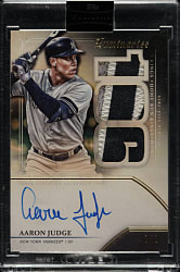 2020 Topps Luminaries Home Run Kings Autograph Patches #HRKAR-AJ Aaron Judge #1/1