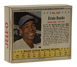 1963 Jell-O Original Unopened Box with #169 Ernie Banks