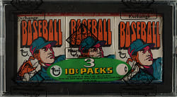 Extremely Rare 1972 Topps Unopened Wax Pack Tray - BBCE