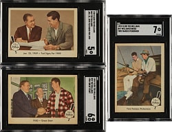 1959 Fleer Ted Williams Complete Set (80) Including #68 "Ted Signs" SGC EX 5