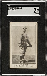 1922 Haffner's Bread Zach Wheat SGC GOOD 2
