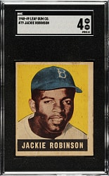 1948-1949 Leaf #79 Jackie Robinson Rookie SGC VG/EX 4