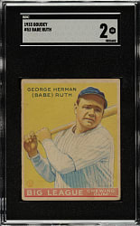 1933 R319 Goudey #53 Babe Ruth SGC GOOD 2