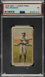 1909-1911 E90-1 American Caramel Tris Speaker PSA POOR 1