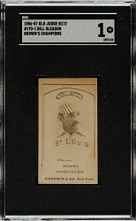1887 N172 Old Judge Bill Gleason Brown's Champions SGC POOR 1