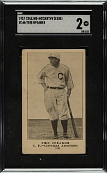 1917 E135 Collins-McCarthy #166 Tris Speaker SGC GOOD 2