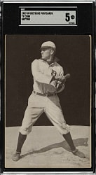 1907 A. C. Dietsche Detroit Tigers Postcard Ty Cobb Batting Rookie SGC EX 5