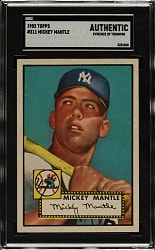 1952 Topps #311 Mickey Mantle - SGC