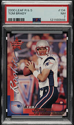 2000 Leaf Rookies & Stars #134 Tom Brady Rookie #614/1,000 PSA NM 7