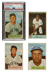 1954 Bowman Complete Set (225) Including #66 Ted Williams