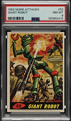 1962 Topps "Mars Attacks" #52 "Giant Robot" PSA NM-MT 8