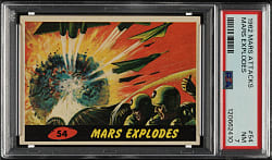 1962 Topps "Mars Attacks" #54 "Mars Explodes" PSA NM 7