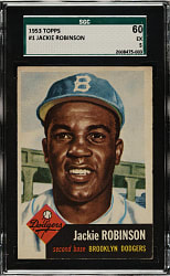 1953 Topps #1 Jackie Robinson SGC EX 60