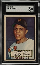 1952 Topps #261 Willie Mays SGC VG 3