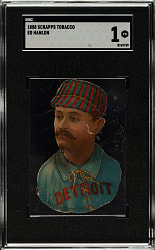 1888 H. D. Smith & Company Baseball Gum Card Die-Cuts Ned Hanlon SGC POOR 1