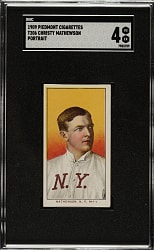 1909-1911 T206 White Border Christy Mathewson Portrait SGC VG/EX 4