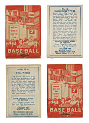 1937 R342 Goudey "Thum-Movies" Near-Complete Set (12/13) Plus Seven Duplicates